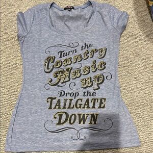 Women's Blue Graphic Tee